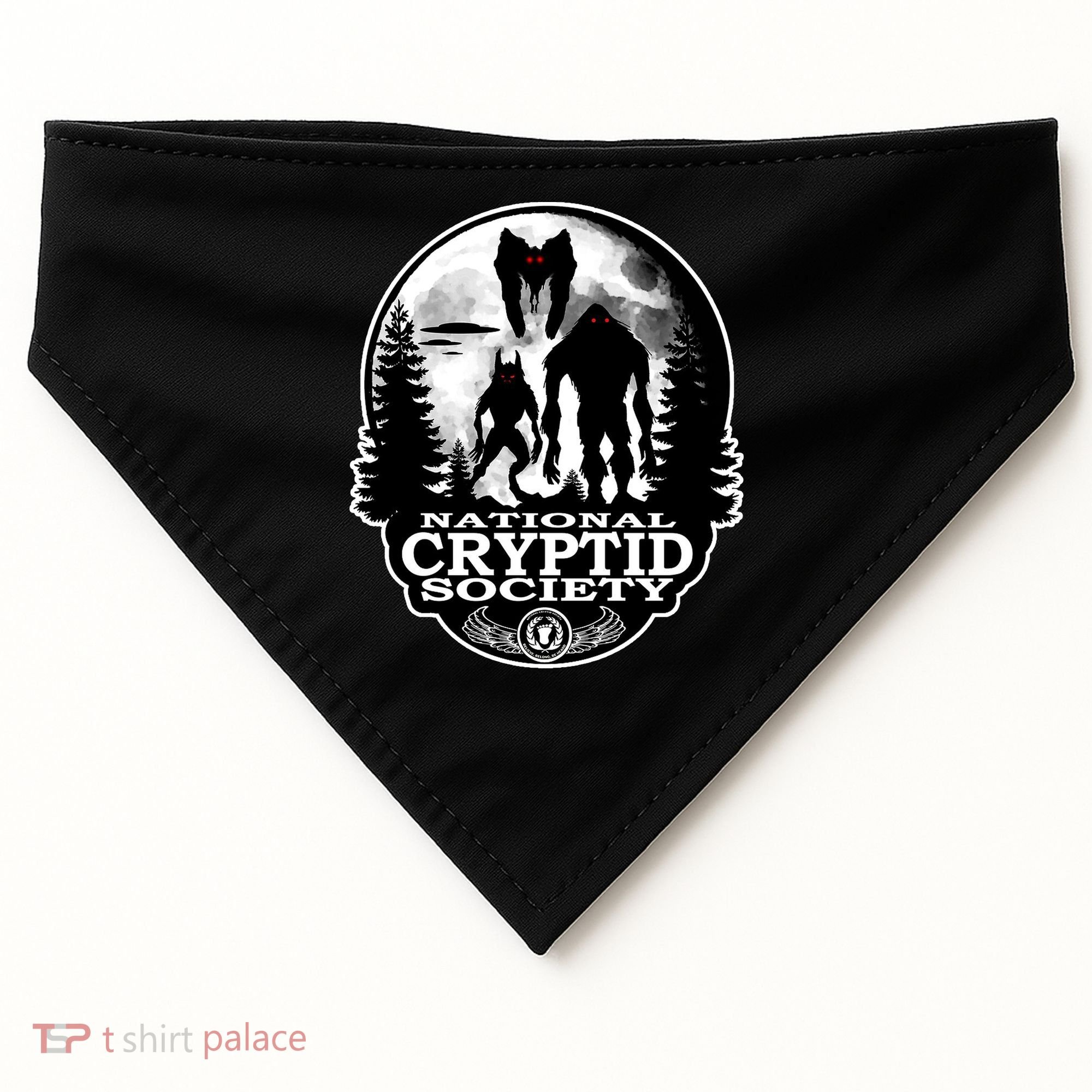 National Cryptid Society Mothman USA-Made Doggie Bandana