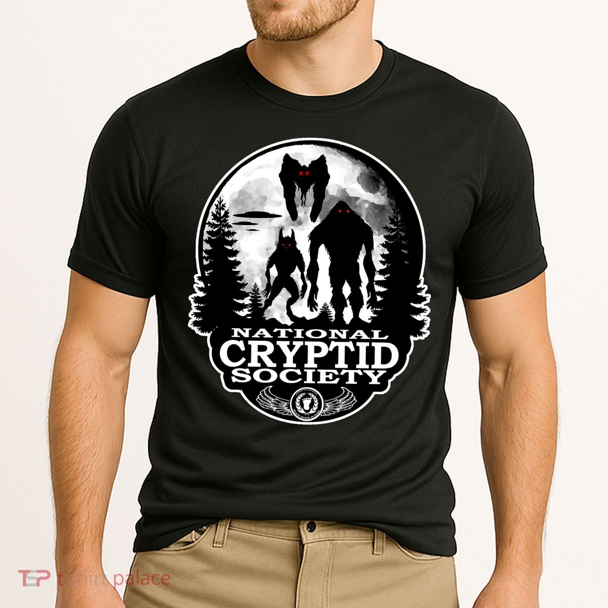 National Cryptid Society Mothman Cooling Performance Crew T-Shirt