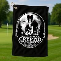 National Cryptid Society Mothman Golf Towel thumb 1