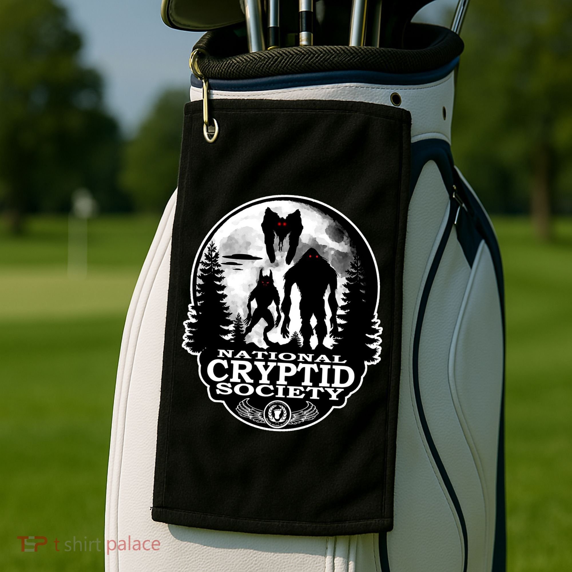 National Cryptid Society Mothman Golf Towel