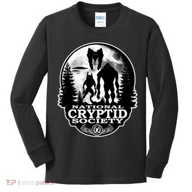 National Cryptid Society Mothman Kids Long Sleeve Shirt