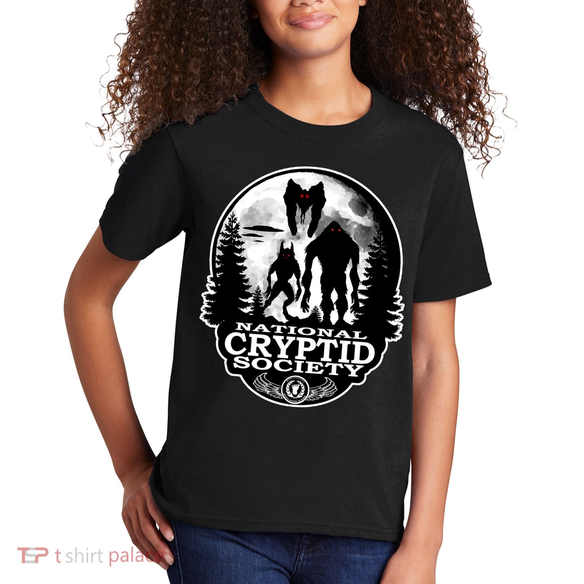 National Cryptid Society Mothman Kids T-Shirt