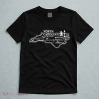 North Carolina State Map Travel Souvenir Vintage T-Shirt thumb 5