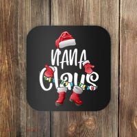 Nana Claus Shirt Santa Hat Matching Christmas Family Group Coaster thumb 0