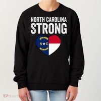 North Carolina Strong With Nc State And Love Women's Sweatshirt thumb 0