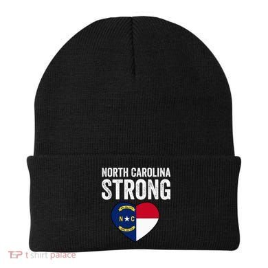 North Carolina Strong With Nc State And Love Beanie