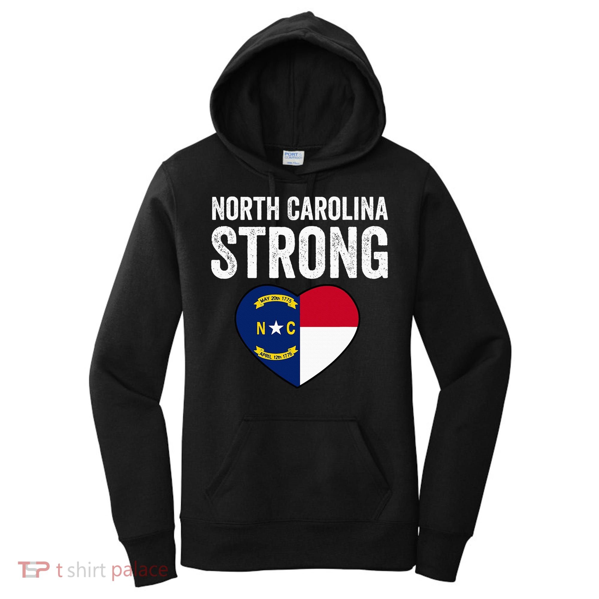 North Carolina Strong With Nc State And Love Women's Hoodie