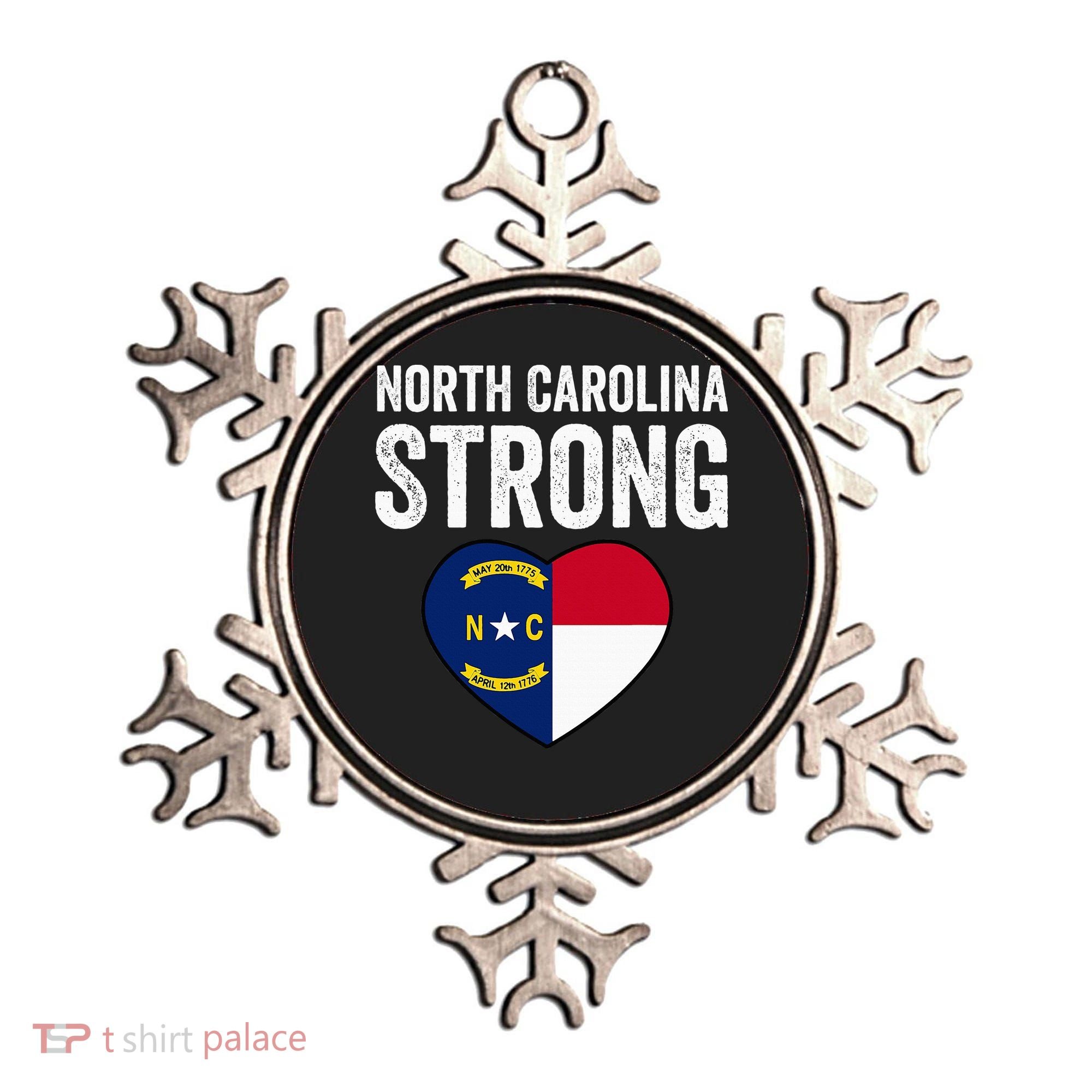North Carolina Strong With Nc State And Love Ornament