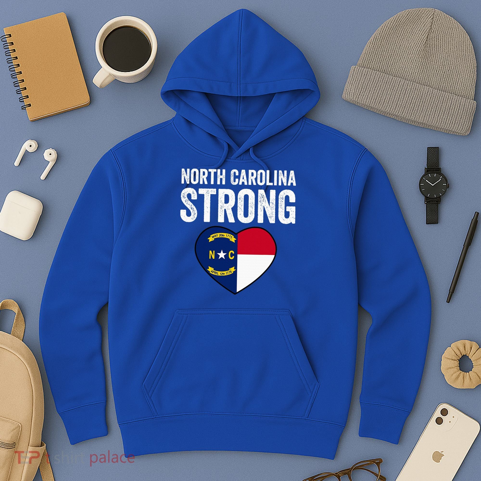 North Carolina Strong With Nc State And Love Hoodie