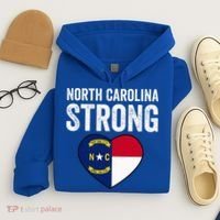 North Carolina Strong With Nc State And Love Hoodie thumb 4