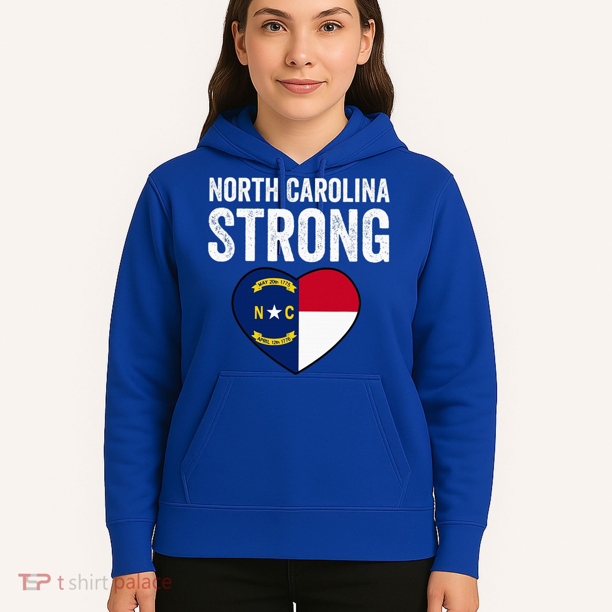 North Carolina Strong With Nc State And Love Hoodie