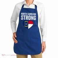 North Carolina Strong With Nc State And Love Apron thumb 2