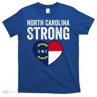 North Carolina Strong With Nc State And Love T-Shirt thumb 0