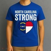 North Carolina Strong With Nc State And Love T-Shirt thumb 3