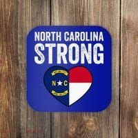 North Carolina Strong With Nc State And Love Coaster thumb 0