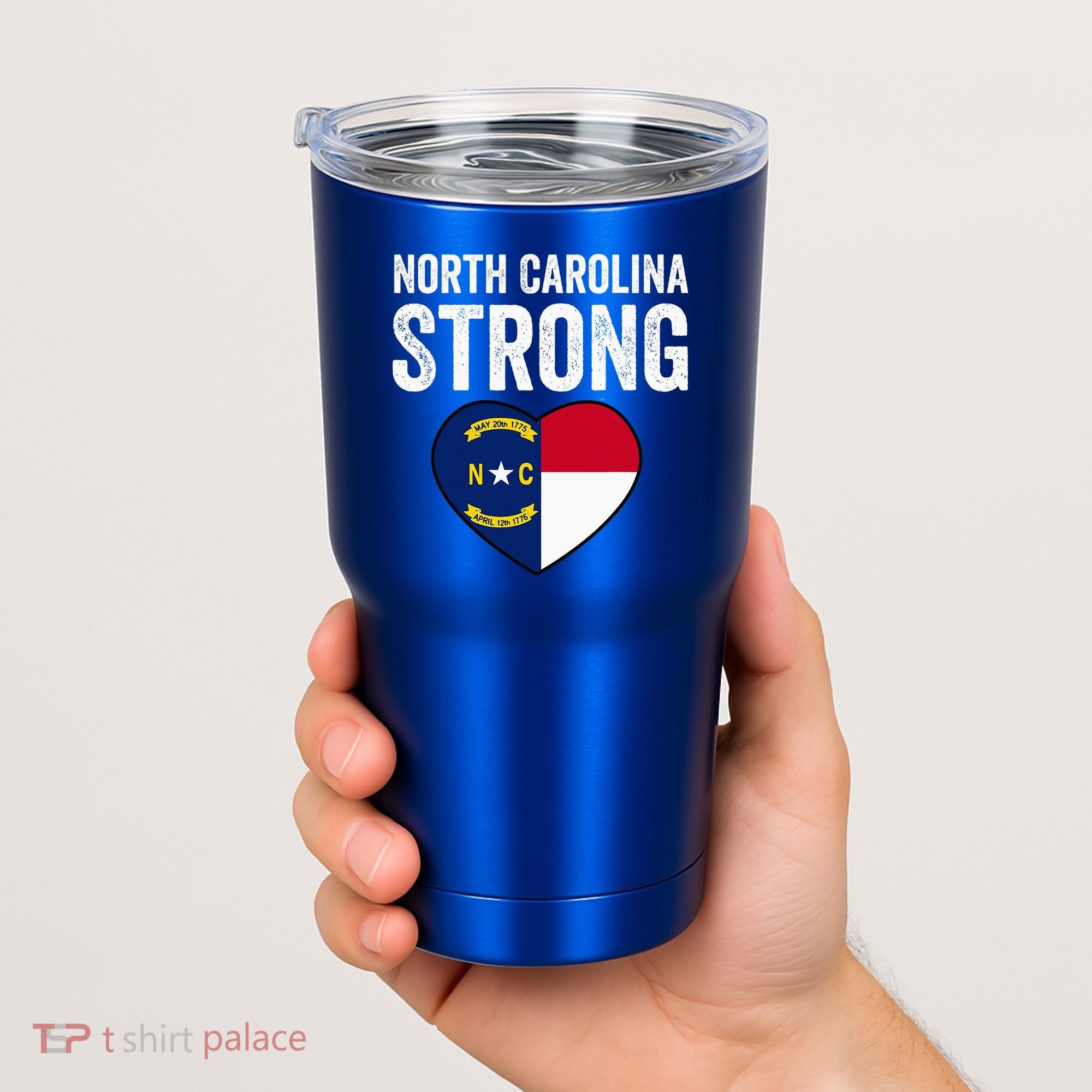 North Carolina Strong With Nc State And Love Tumbler