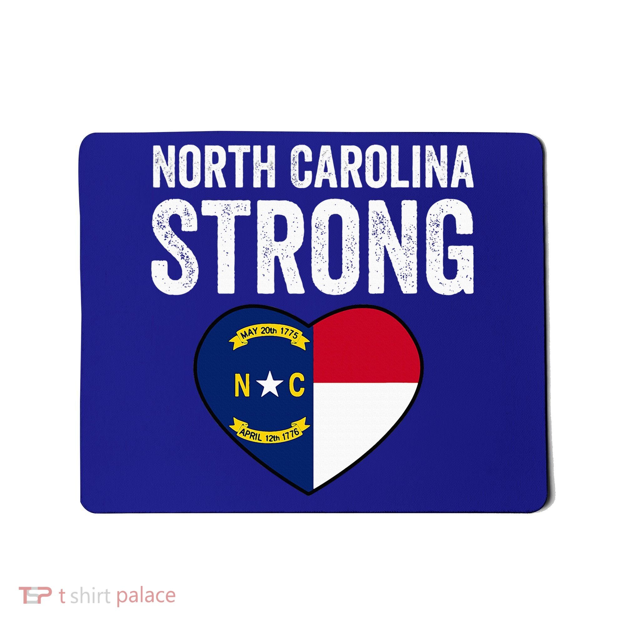 North Carolina Strong With Nc State And Love Mousepad