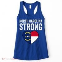 North Carolina Strong With Nc State And Love Women's Tank Top thumb 0