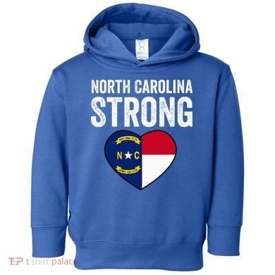 North Carolina Strong With Nc State And Love Toddler Hoodie