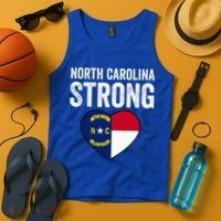 North Carolina Strong With Nc State And Love Tank Top thumb 4