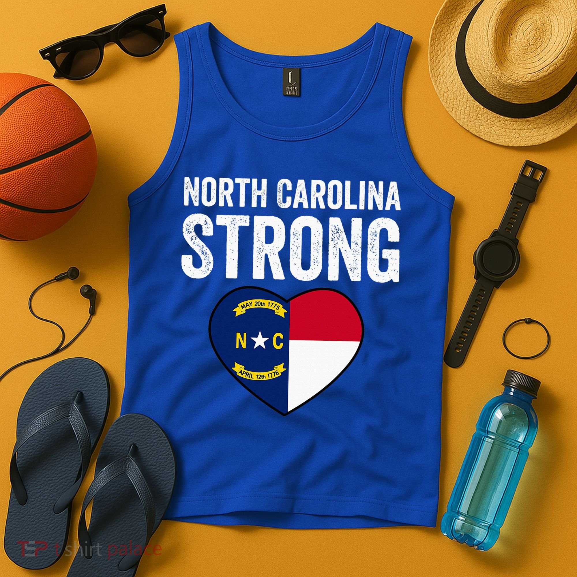 North Carolina Strong With Nc State And Love Tank Top