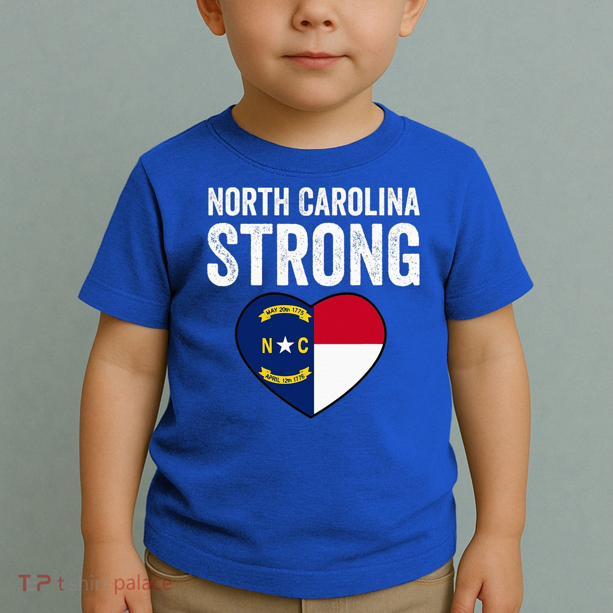 North Carolina Strong With Nc State And Love Toddler T-Shirt