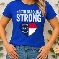 North Carolina Strong With Nc State And Love Women's T-Shirt thumb 2