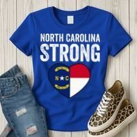 North Carolina Strong With Nc State And Love Women's T-Shirt thumb 3