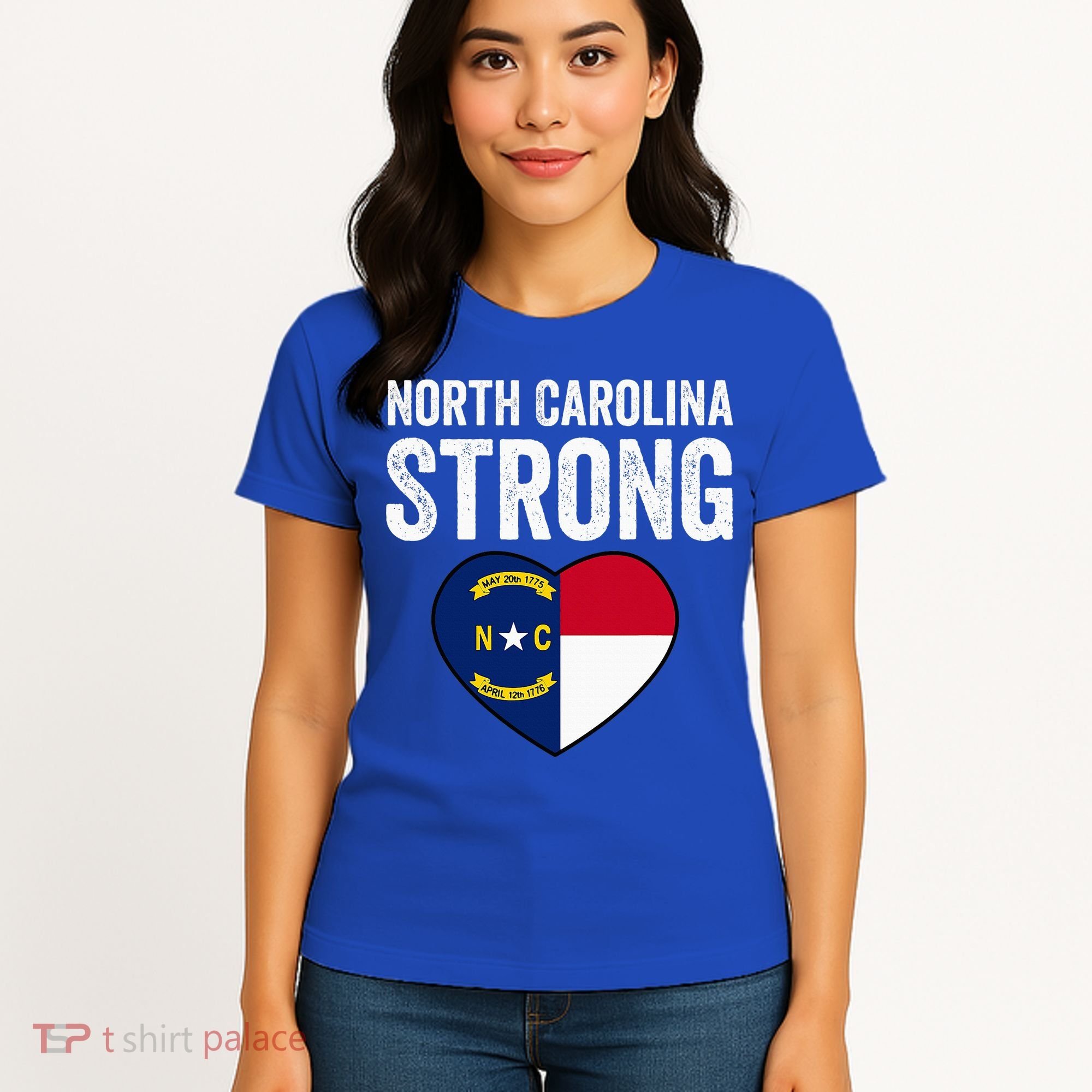 North Carolina Strong With Nc State And Love Women's T-Shirt