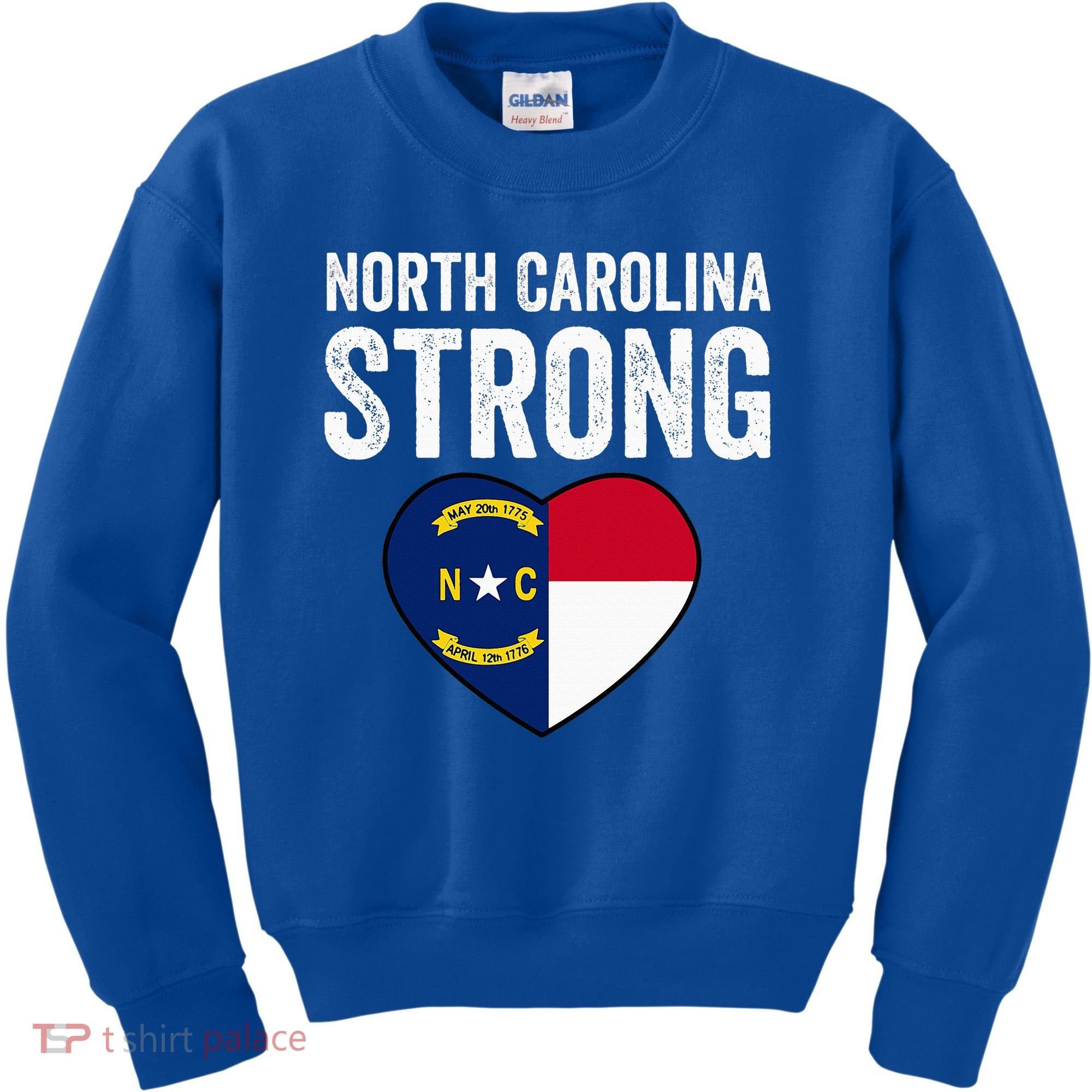 North Carolina Strong With Nc State And Love Kids Sweatshirt