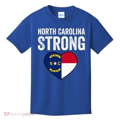 North Carolina Strong With Nc State And Love Kids T-Shirt