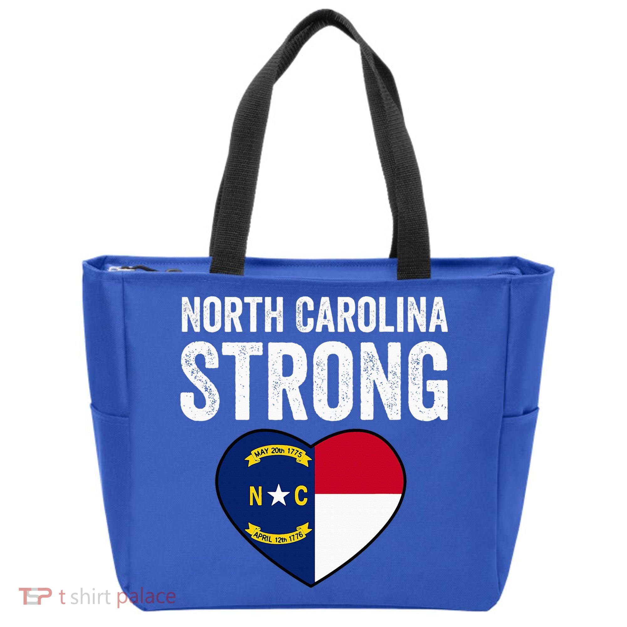 North Carolina Strong With Nc State And Love Tote Bag