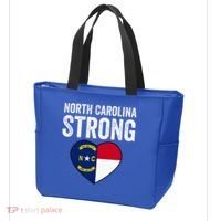 North Carolina Strong With Nc State And Love Tote Bag thumb 3
