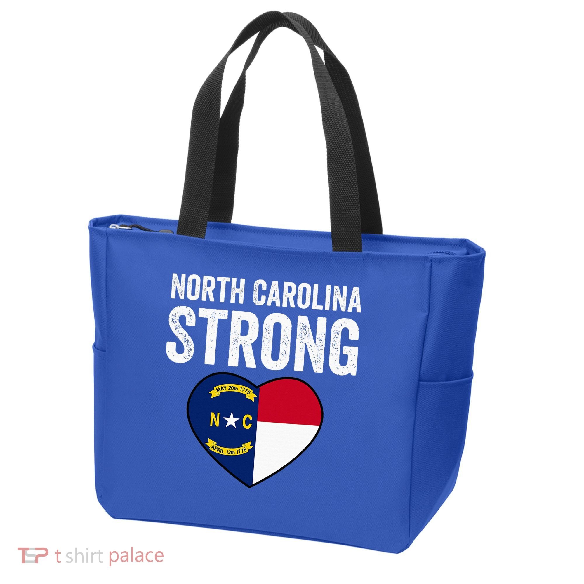 North Carolina Strong With Nc State And Love Tote Bag