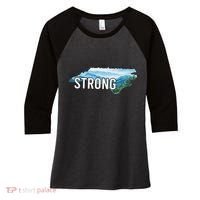 North Carolina Strong Nc State Women's Tri-Blend 3/4-Sleeve Raglan Shirt thumb 0