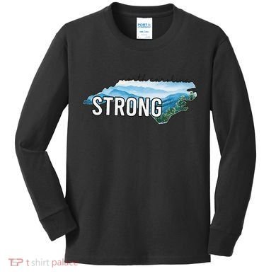 North Carolina Strong Nc State Kids Long Sleeve Shirt