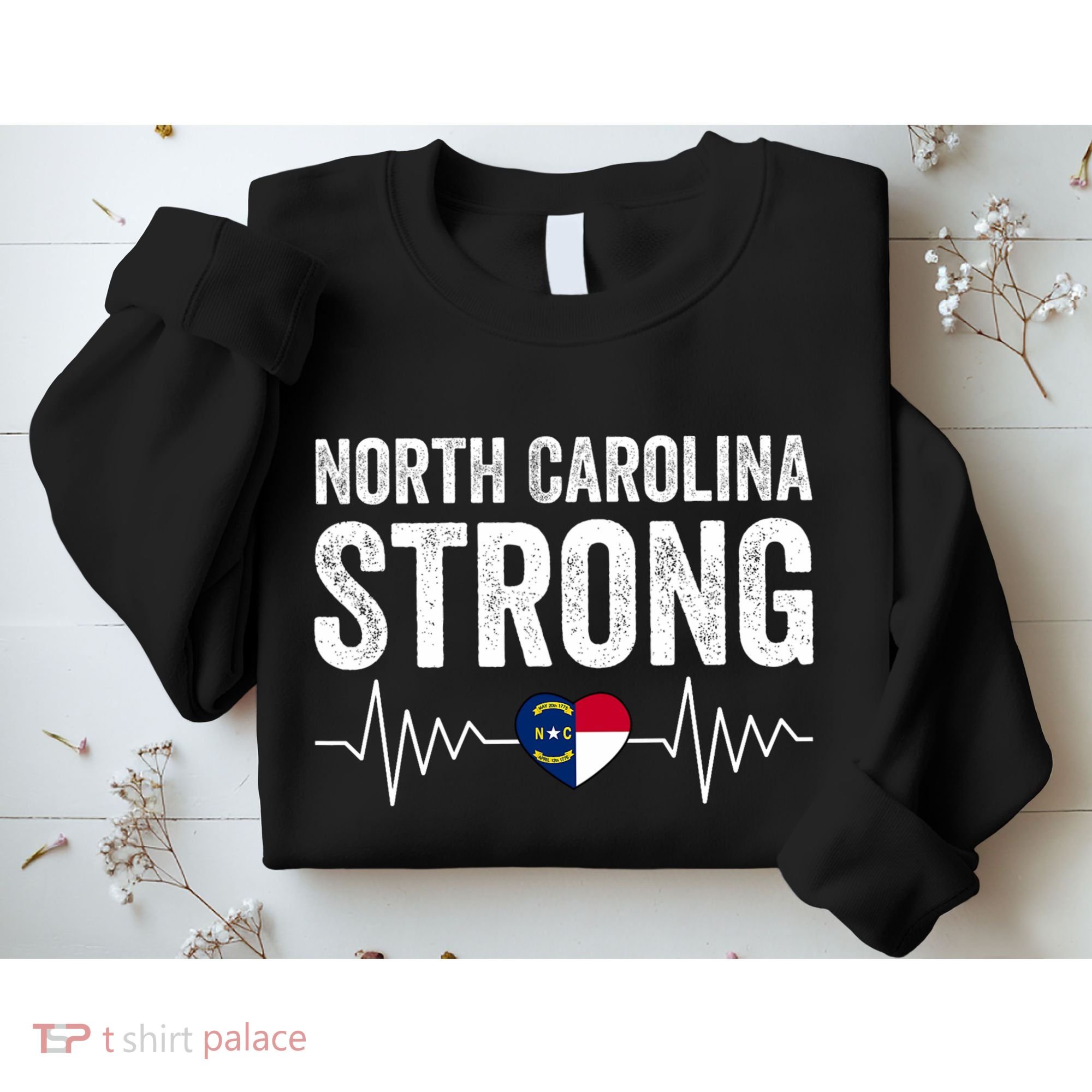 North Carolina Strong With Nc State And Love North Carolina Sweatshirt