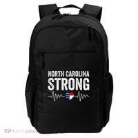 North Carolina Strong With Nc State And Love North Carolina Backpack thumb 0