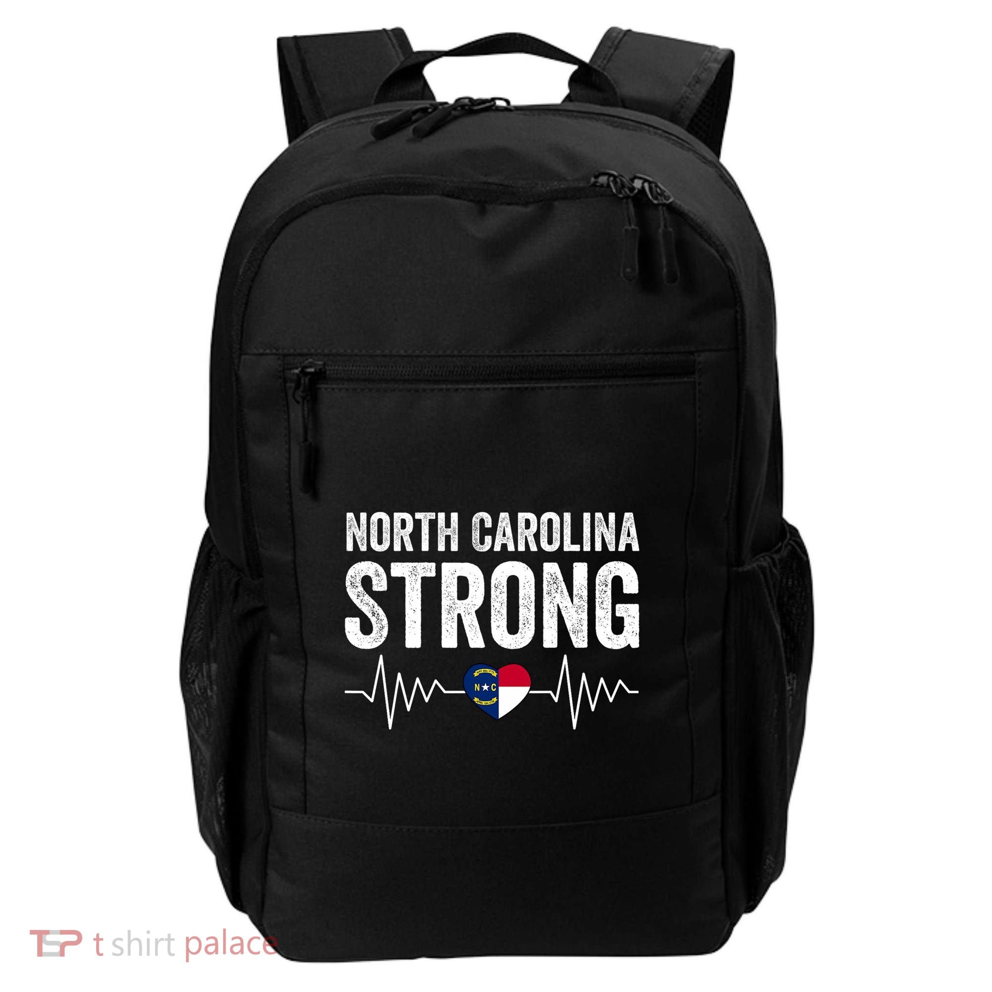 North Carolina Strong With Nc State And Love North Carolina Backpack