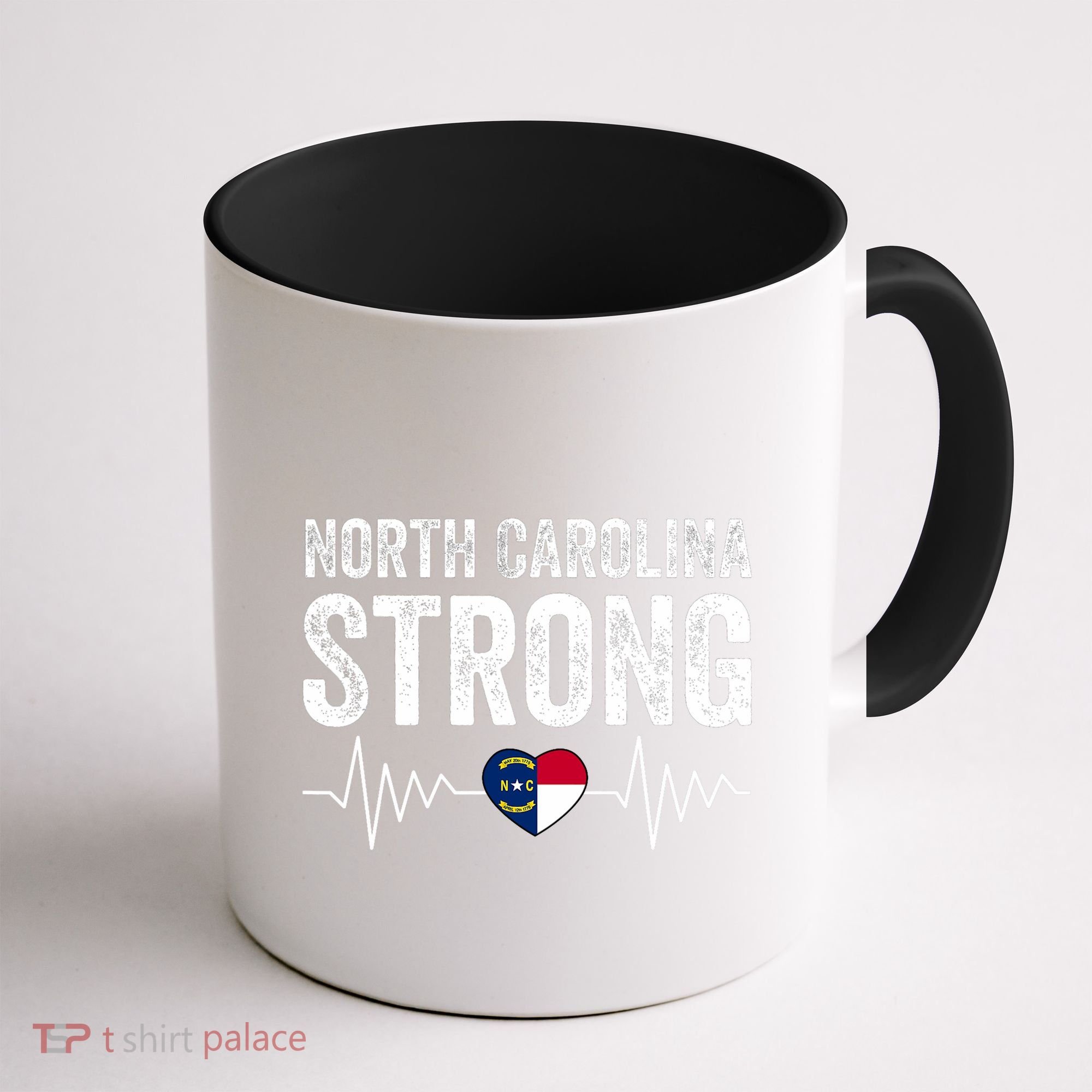 North Carolina Strong With Nc State And Love North Carolina Coffee Mug