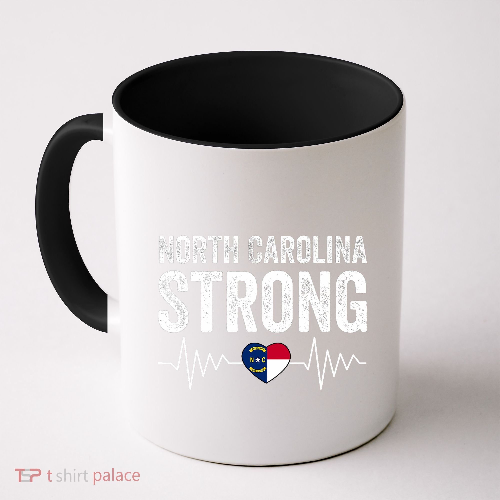North Carolina Strong With Nc State And Love North Carolina Coffee Mug