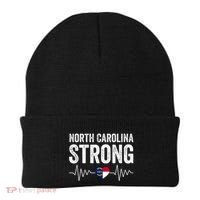 North Carolina Strong With Nc State And Love North Carolina Beanie thumb 0