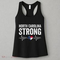 North Carolina Strong With Nc State And Love North Carolina Women's Tank Top thumb 3