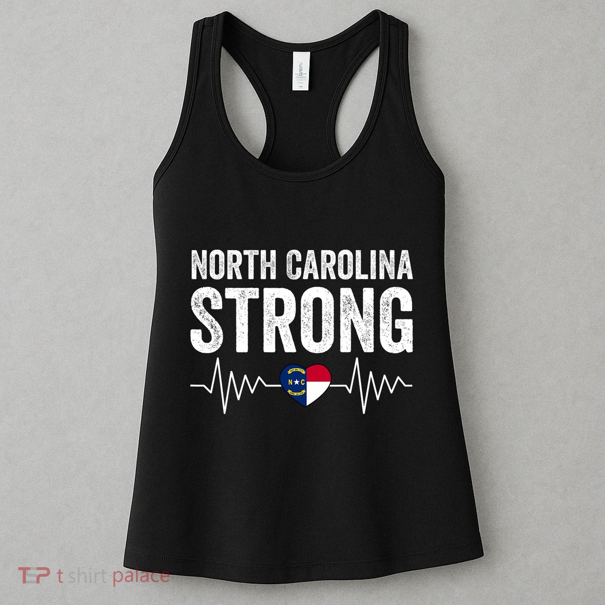 North Carolina Strong With Nc State And Love North Carolina Women's Tank Top