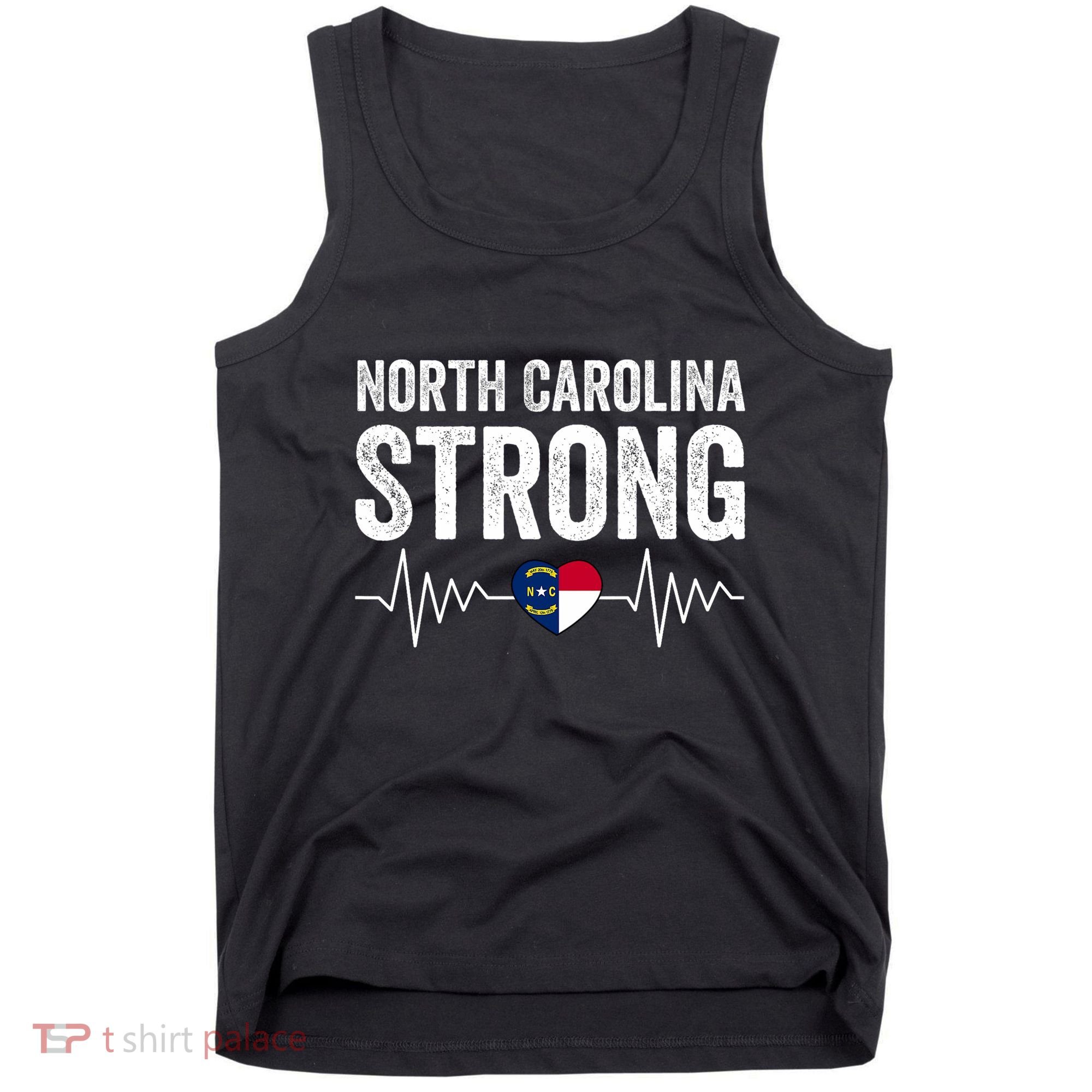 North Carolina Strong With Nc State And Love North Carolina Tank Top