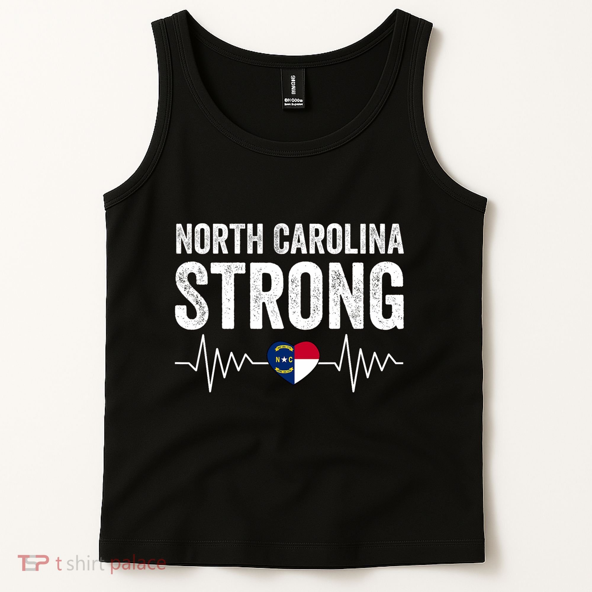 North Carolina Strong With Nc State And Love North Carolina Tank Top
