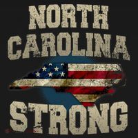 North Carolina Strong With Nc State And Usa Flag Overlay Bucket Hat thumb 4