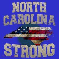 North Carolina Strong With Nc State And Usa Flag Overlay Mousepad thumb 1