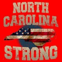 North Carolina Strong With Nc State And Usa Flag Overlay Santa Hat thumb 1