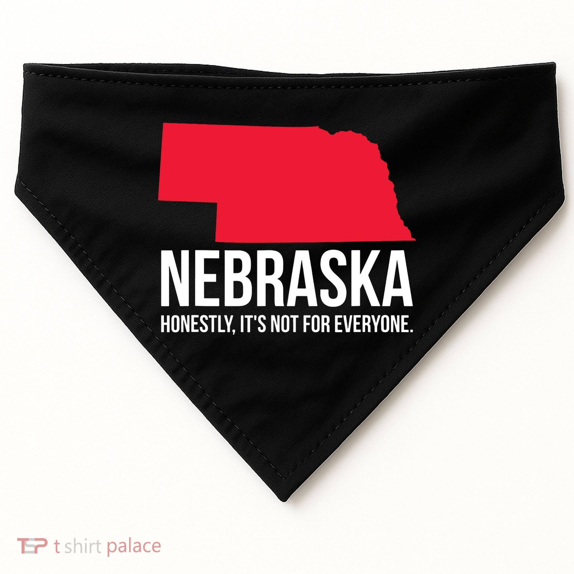 Native Cornhusker State Funny I Love Nebraska USA-Made Doggie Bandana